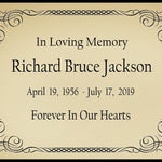 Colorful Name Plates For Cremation Urns