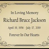 Colorful Name Plates For Cremation Urns