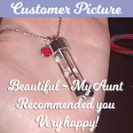 Hourglass Necklace Ash Urn - Love Charms® Option