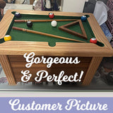 Pool Table & Billiards Oversized Adult Cremation Urn - Hand Made USA Gaming Table Urn