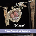 Color Photo Crystal Heart Pendant Jewelry Urn - Love Charms®  Option