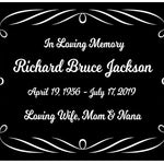 Colorful Swirl Name Plates For Cremation Urns