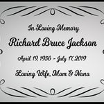 Colorful Swirl Name Plates For Cremation Urns