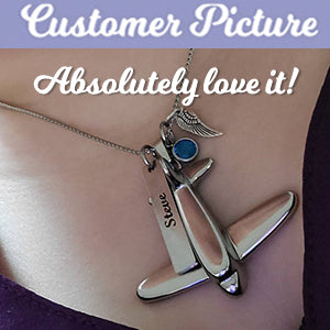 Airplane Ash Jewelry Urn - Love Charms® Option