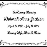 Colorful Double Heart Name Plates For Cremation Urns