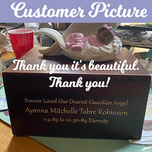 Child Girl Protective Angel Wings Urn