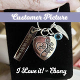 Always In My Heart Rose Pendant Urn - Love Charms™ Option