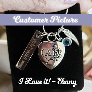 Always In My Heart Rose Pendant Urn - Love Charms™ Option