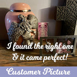 Medium Wings of an Angel Pink Urn - Pro Laser Engraving