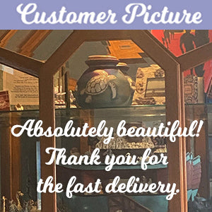 Sea Turtles Raku Cremation Adult or Medium Urn - Personalization Option