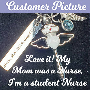 Nurse Angel Jewelry Ash Urn - Love Charms™ Option