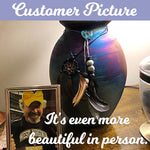 Native American Style Raku Cremation Adult or Medium Urn - Personalization Option