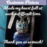Wise Owl Heart Cremation Jewelry - Love Charms® Option 