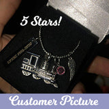 Train Stainless Pendant Urn - Love Charms™ Option