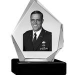 U.S. Air Force 3D Diamond Crystal Black Monarch Granite Adult Urn