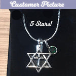 Star of David Cross Pendant Urn - Love Charms™ Option