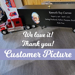 Trailer Cremation Urn & International LoneStar Red Truck Décor