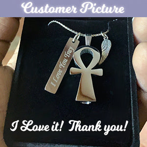 Ankh Ash Pendant Urn - Love Charms™ Option