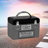 Toolbox Gray Keepsake Urn -  Free Crossed Wrenches or Hammers Plate 