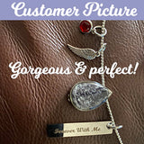 Thumb Print Teardrop Pendant Jewelry Urn - Love Charms® Option