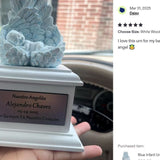 In Loving Arms Blue Infant Urn - Baby Angel Urn For Infants