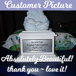 In Loving Arms Blue Infant Urn - Baby Angel Urn For Infants