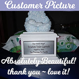 In Loving Arms Blue Infant Urn - Baby Angel Urn For Infants