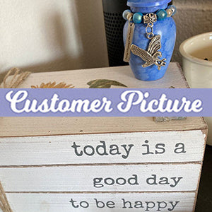 Blue Eagle Clouds Keepsake Urn - Love Charms® Option