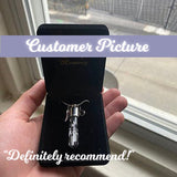 Modern Hourglass Cremation Jewelry Urn - Love Charms™ Option