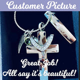 Cross Of Love Pendant Urn - Love Charms™ Option