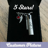 Drum Cylinder Pendant Urn - Love Charms™ Option