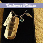 Skateboard Gold Pendant Ash Urn - Love Charms™ Option 