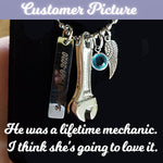 Mechanics Wrench Stainless Ash Urn - Love Charms™ Option