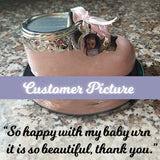 Pink Bootie Photo Baby Urn