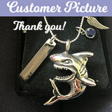 Super Shark Ash Pendant Urn - Love Charms™ Option