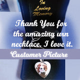 Color Photo Pendant Heart Jewelry Urn - Love Charms® Option 