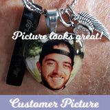 Color Photo Pendant Heart Jewelry Urn - Love Charms® Option 