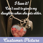 Color Photo Pendant Heart Jewelry Urn - Love Charms® Option 