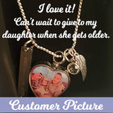 Color Photo Pendant Heart Jewelry Urn - Love Charms® Option 