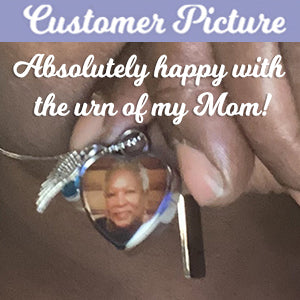 Color Photo Pendant Heart Jewelry Urn - Love Charms® Option 