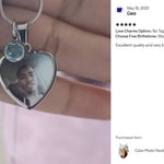 Color Photo Pendant Heart Jewelry Urn - Love Charms® Option 