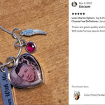 Color Photo Pendant Heart Jewelry Urn - Love Charms® Option 