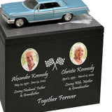 Race Track Companion Cremation Urn & 1962 Chevrolet Impala SS Décor - With Photos