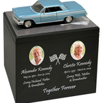 Race Track Companion Cremation Urn & 1962 Chevrolet Impala SS Décor - With Photos