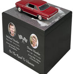 Race Track Companion Cremation Urn & 1964 Chevy Nova SS Décor - With Photos