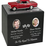 Race Track Companion Cremation Urn & 1964 Chevy Nova SS Décor - With Photos