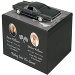 Race Track Companion Cremation Urn & 1966 Pontiac GTO Hard Top Décor - With Photos