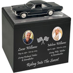 Race Track Companion Cremation Urn & 1966 Pontiac GTO Hard Top Décor - With Photos