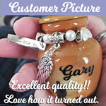 Motorcycle Rider Silhouette Keepsake Urn - Love Charms® Option