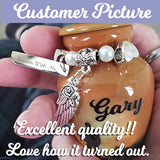 Motorcycle Rider Silhouette Keepsake Urn - Love Charms® Option